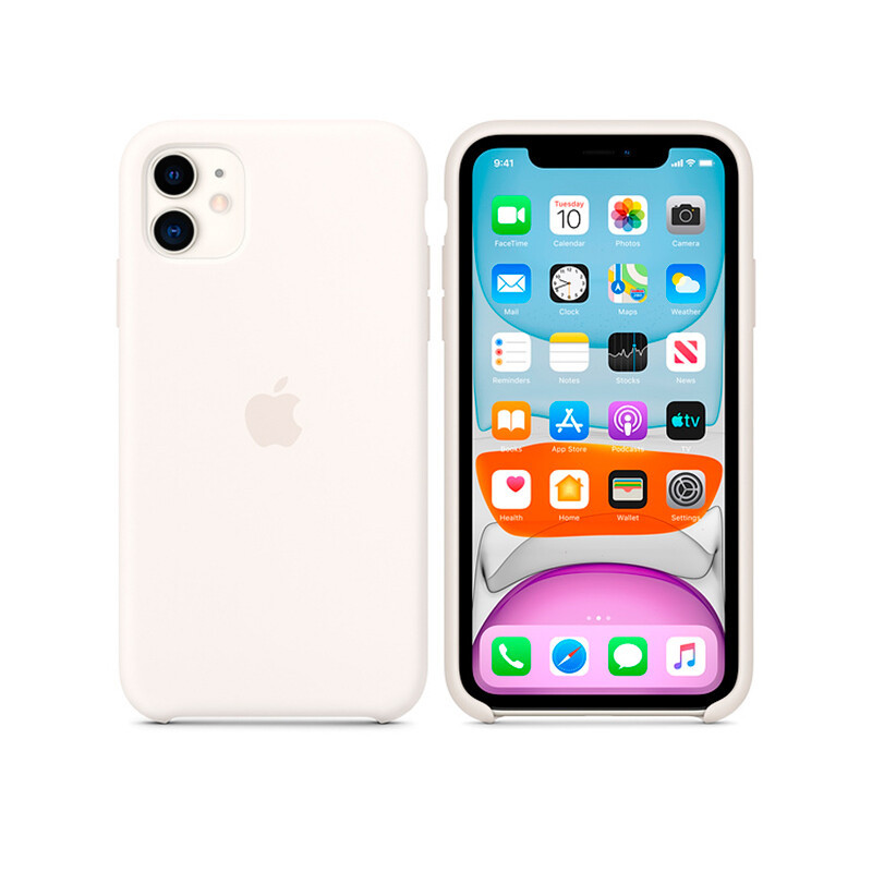 

Силиконовый чехол Apple Silicone Case White (MWVX2) для iPhone 11 (Открытая упаковка)