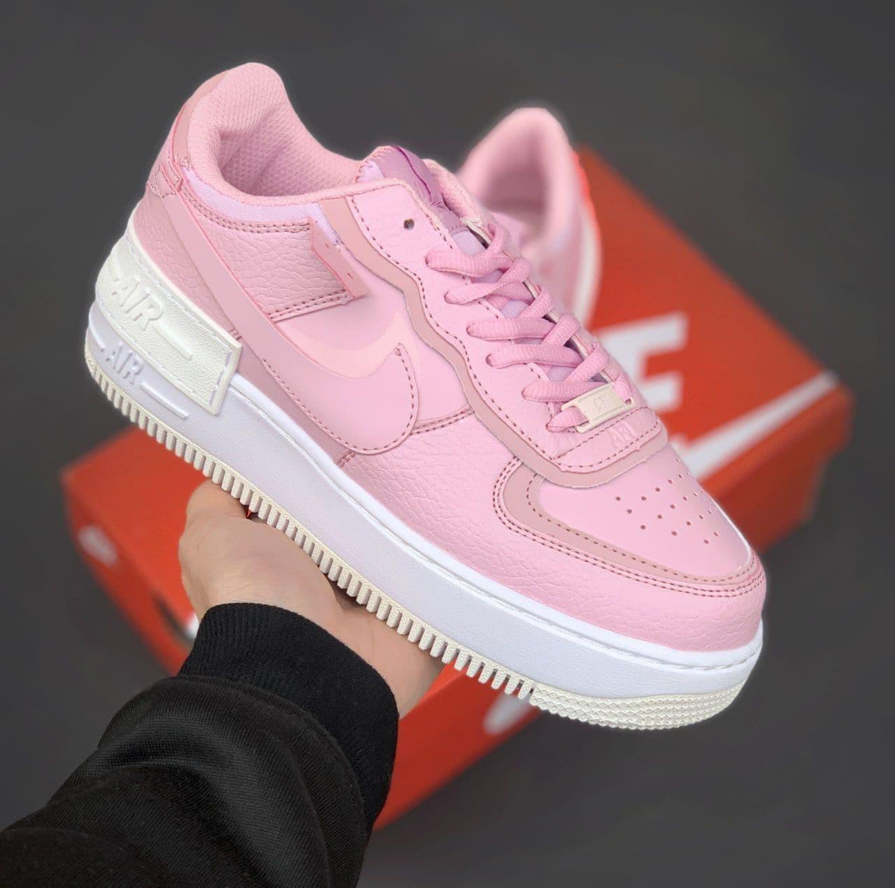 

Женские кроссовки Nike Air Force Shadow Pink White / Найк Аир Форс Шадоу Розовые Белые 40, Розовый