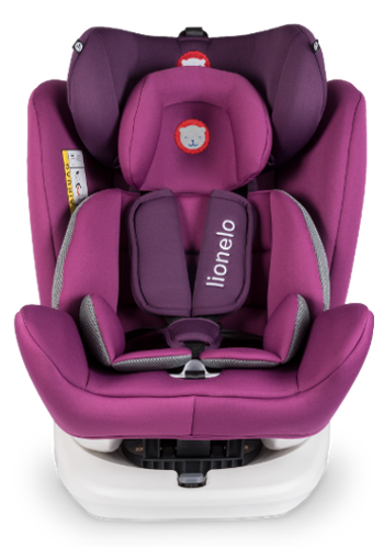 

Детское автокресло Lionelo BASTIAAN VIOLET (white base, Фиолетовый