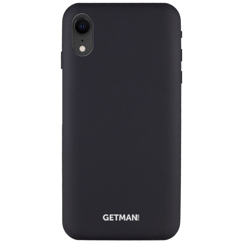 

Чехол Silicone Case GETMAN for Magnet для Apple iPhone XR (6.1"") (Черный / Black)