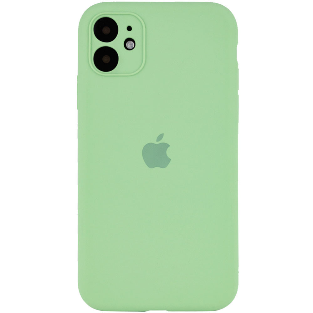 

Чехол Silicone Case Full Camera Protective (AA) для Apple iPhone 12 mini (5.4"") (Мятный / Mint)