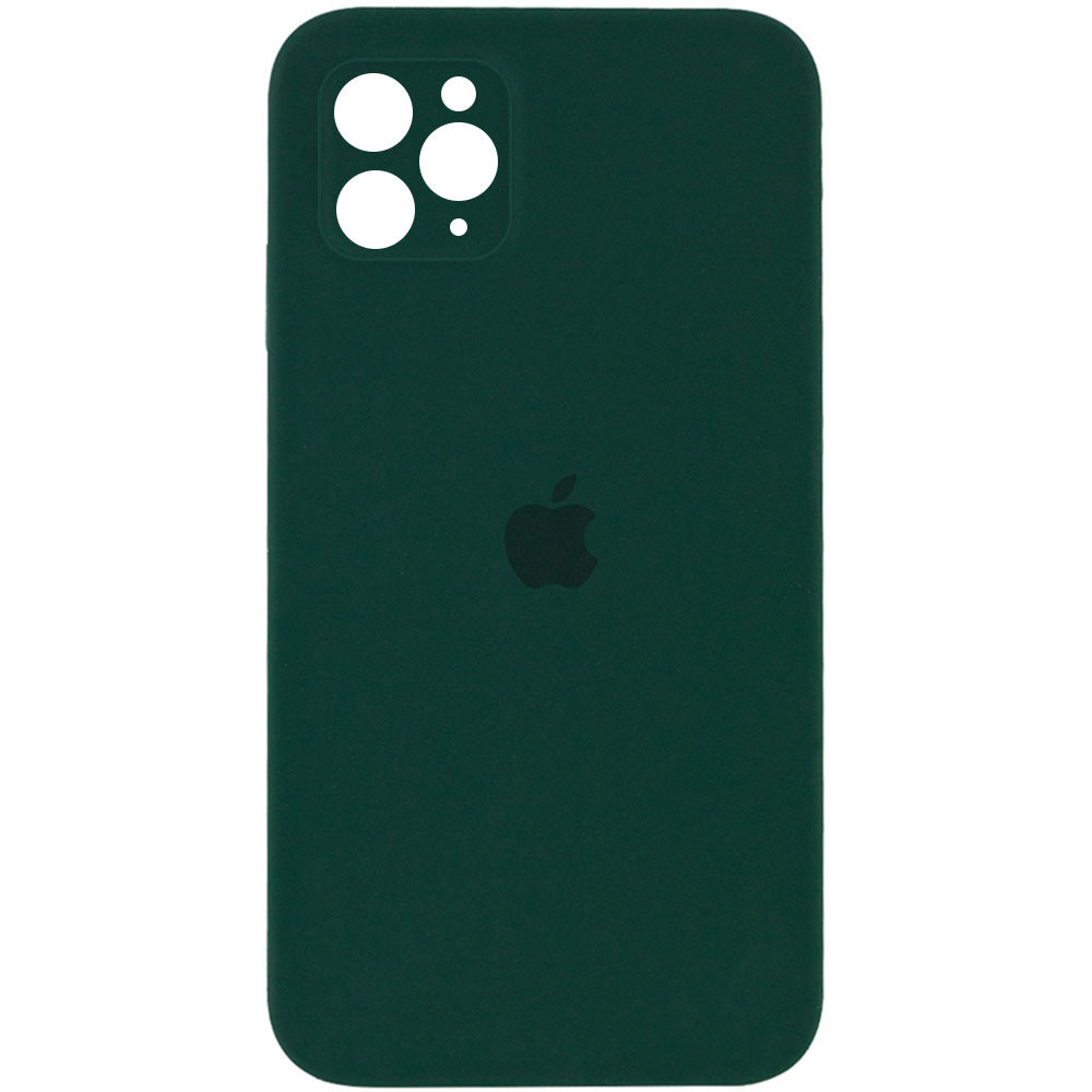 

Чехол Silicone Case Square Full Camera Protective (AA) для Apple iPhone 11 Pro Max (6.5"") (Зеленый / Dark, Зеленый / dark green