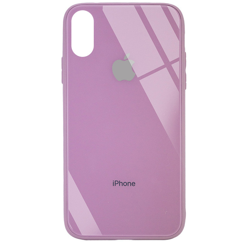 

TPU+Glass чехол GLOSSY Logo (opp) для Apple iPhone XS Max (6.5"") (Лиловый / Lilac Pride)