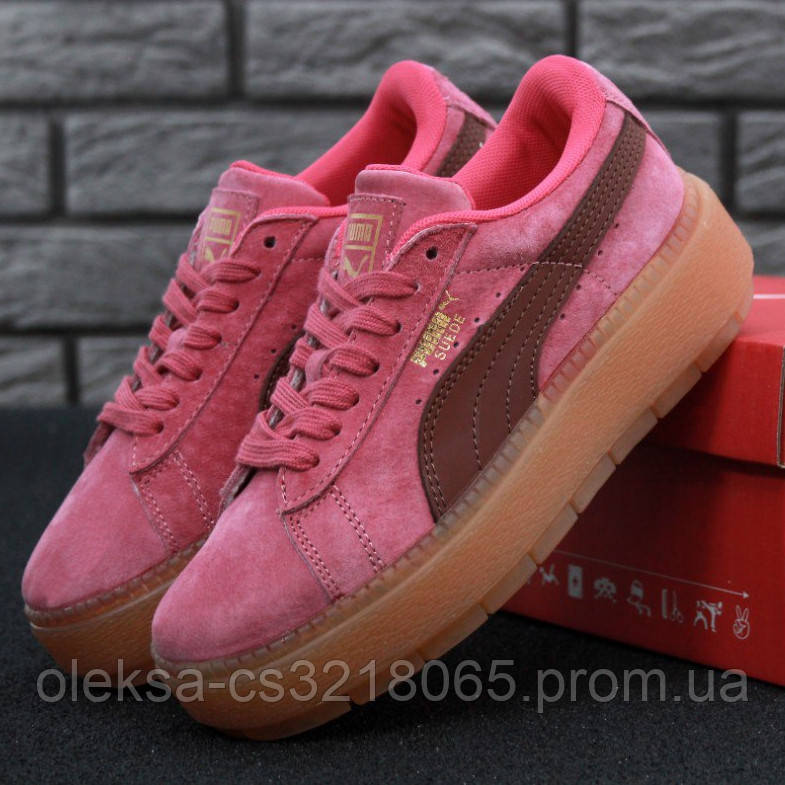 

Женские кроссовки Puma Suede, розовый, бордовый, Вьетнам 38, Разные цвета