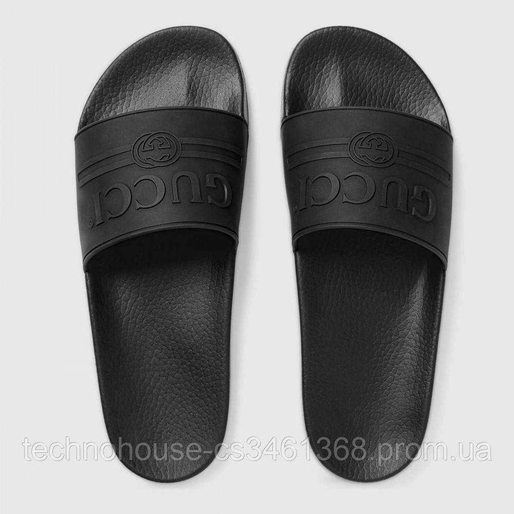 

Шлепанцы Gucci Logo Rubber Black