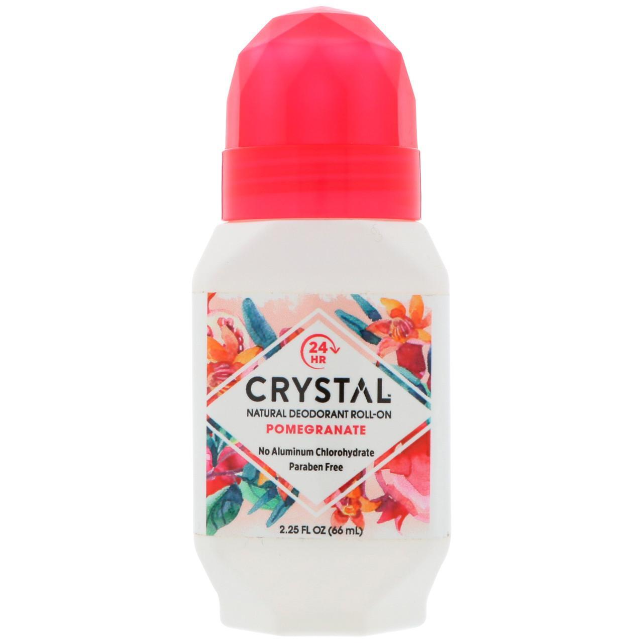 

Натуральный шариковый дезодорант, гранат (66 мл), Crystal Body Deodorant