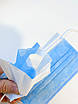 Голубая медицинская маска с фильтром МЕЛЬТБЛАУН, упаковка 50 штук, Маски медицинские одноразовые трехслойные, фото 3