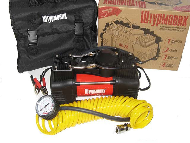 

Компрессор Штурмовик AC-72 150psi/25Amp/60л/шл/клеммы/2цил