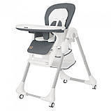 Детский стульчик для кормления с регулируемой спинкой Carrello Toffee CRL-9502/3 серый на колесиках, фото 2
