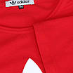 Футболка спортивная мужская красная ADIDAS с принтом лилия RED XL(Р) 21-900-020, фото 3