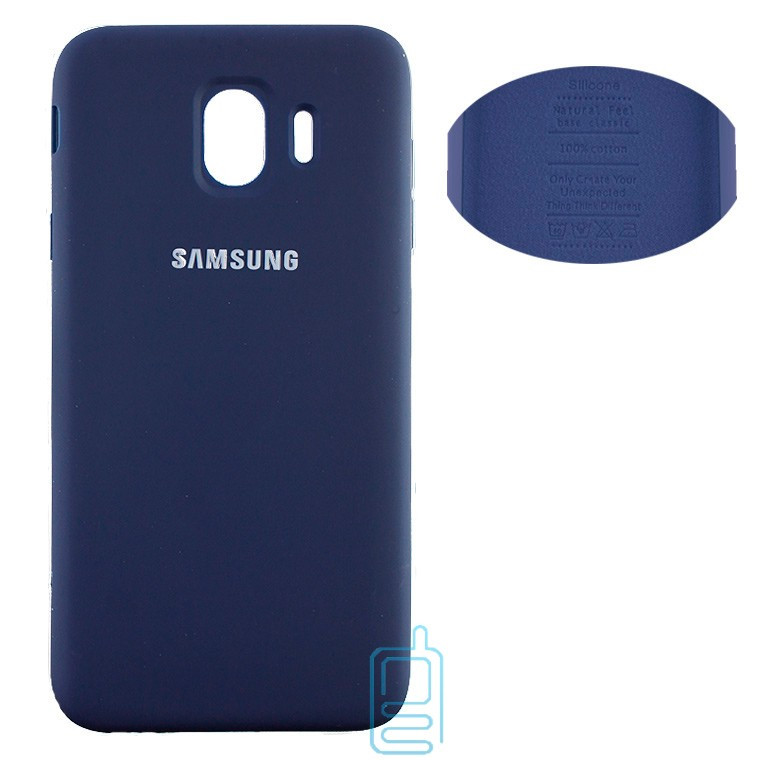 

Чехол Silicone Cover Full Samsung J4 2018 J400 синий