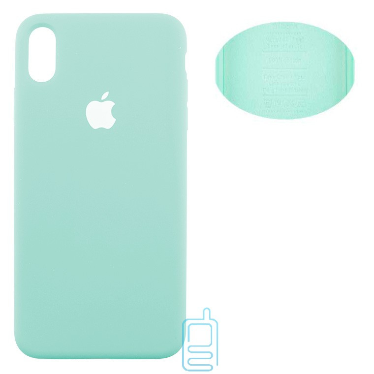 

Чехол Silicone Cover Full Apple iPhone XS Max бирюзовый