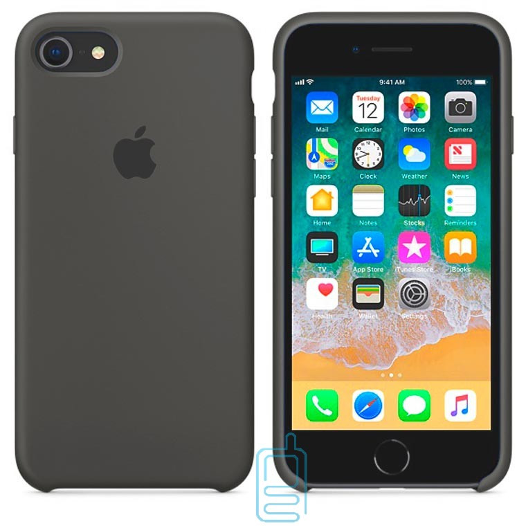 

Чехол Silicone Case Apple iPhone 6, 6S темно-серый 35