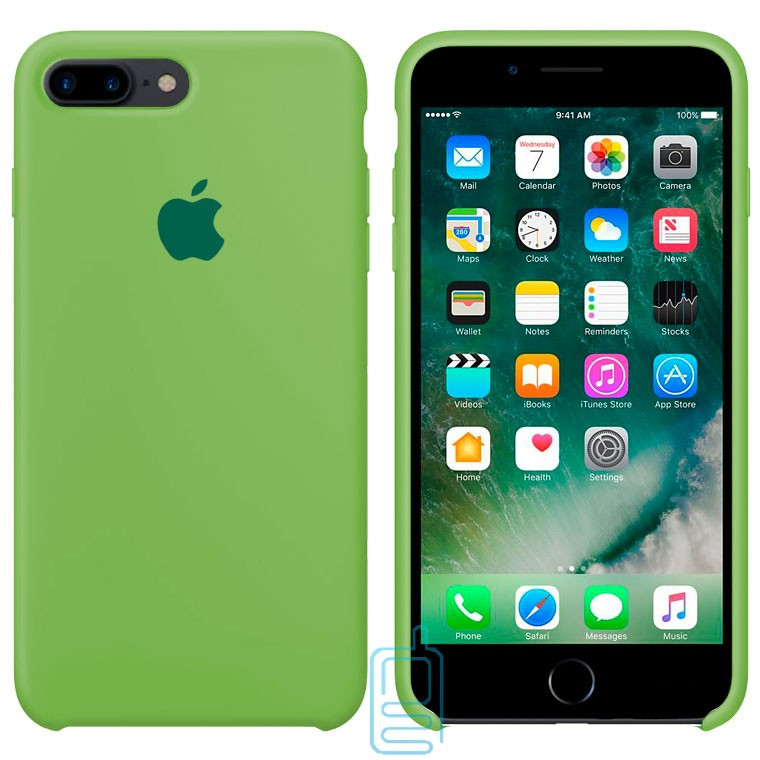 

Чехол Silicone Case Apple iPhone 7 Plus, 8 Plus зеленый 32