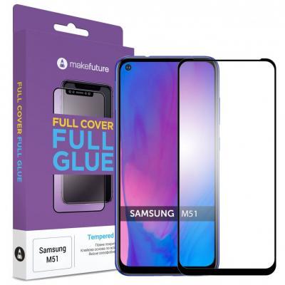 

Стекло защитное MakeFuture Samsung M51 Full Cover Full Glue (MGF-SM51