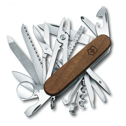 

Швейцарский нож Victorinox Swisschamp Wood 91 мм 29 функций Орех 1.6791.63, КОД: 1671036