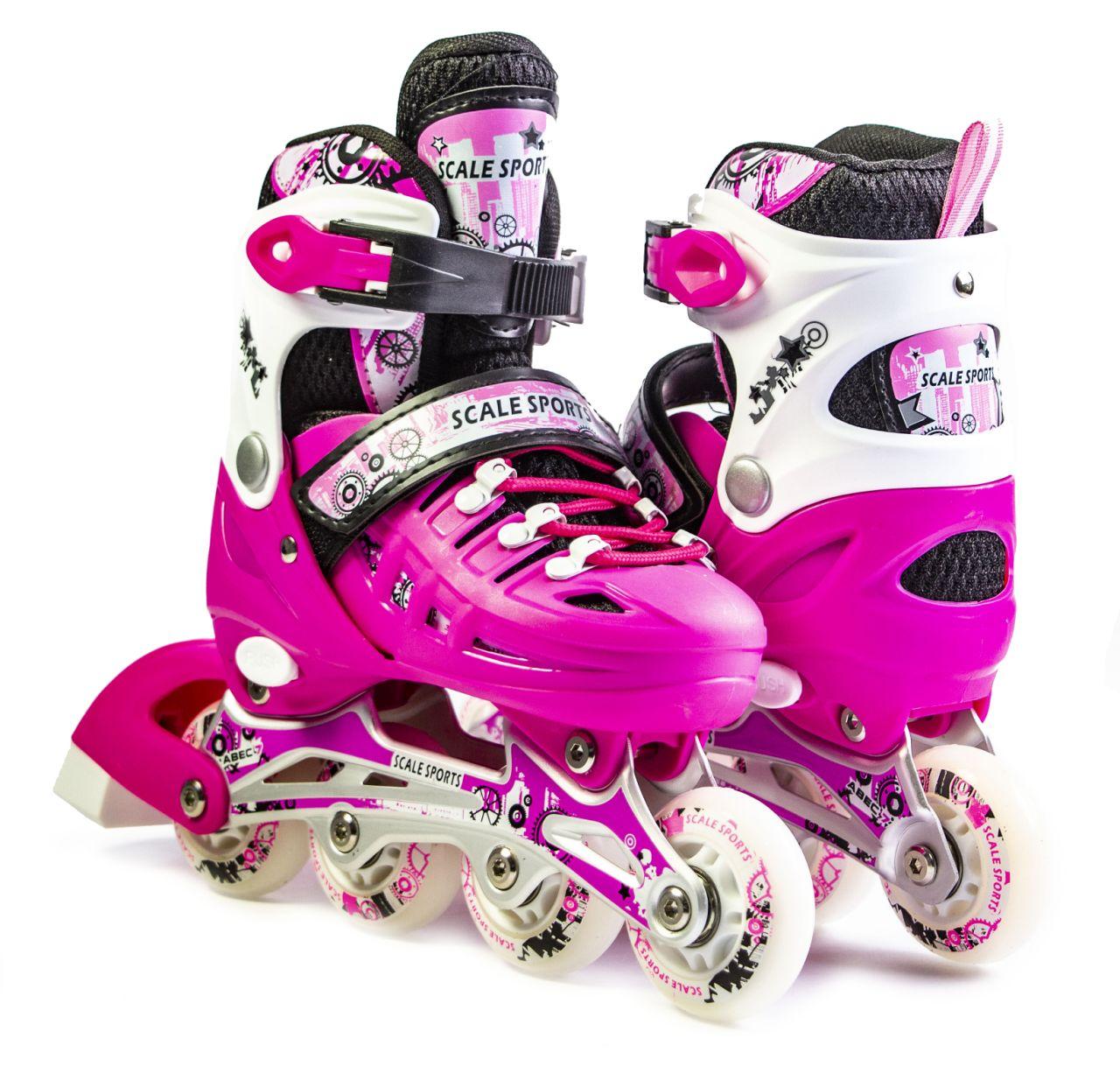 

Ролики Scale Sport Pink LF 905, размер 29-33, Малиновый