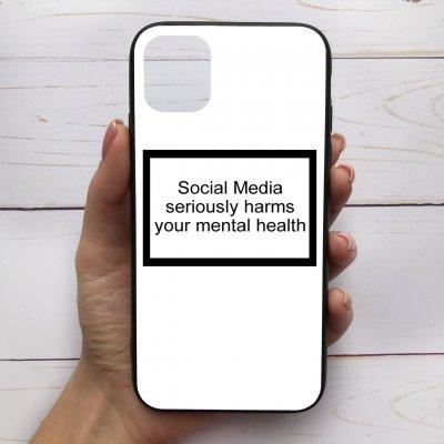 

Чехол Mood для iPhone 11 с рисунком Social media надпись SKL68-286529, Разные цвета