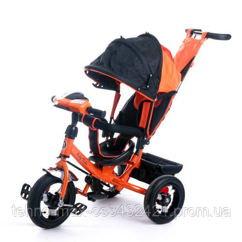 

Велосипед трехколесный Baby Trike 6588O с ключем зажигания, Оранжевый