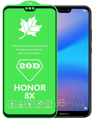 

Защитное стекло 20D Huawei Honor 8X (2018), Y9 2019 (20D, Черный) без упаковки