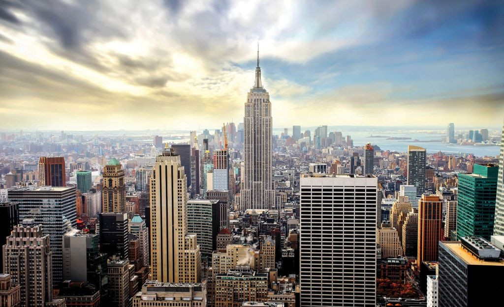 

Фотообои флизелиновые 3D 254 x 184 см город Нью-Йорк и небо (2317V4)