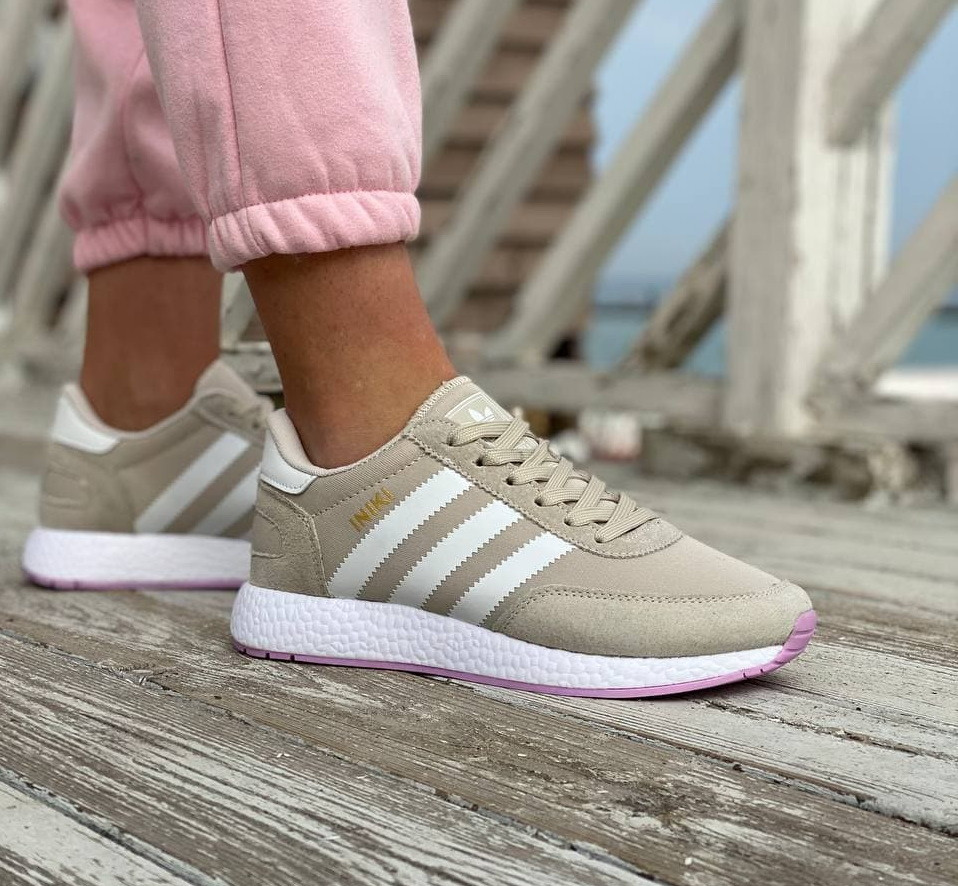 

Женские кроссовки Adidas Iniki Beige Адидас бежевые 38, Бежевый