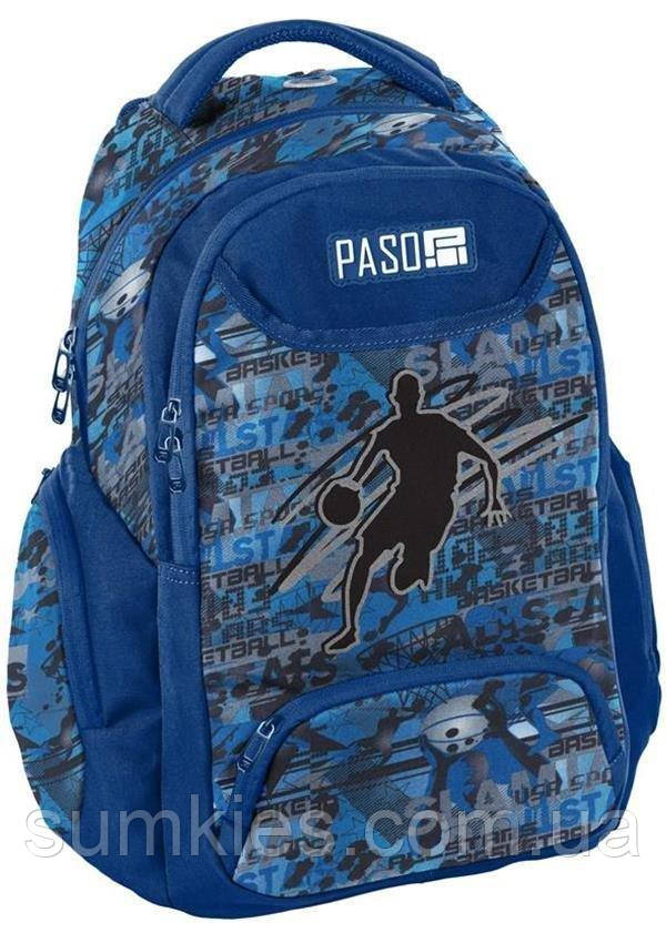 

Молодежный рюкзак PASO 19L, 18-2908BB16 синий