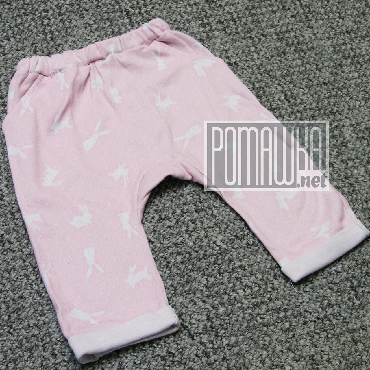 

Демисезонные весна осень р 86 9-12 мес модные детские спортивные штаны для девочки ИНТЕРЛОК 4794 Розовый