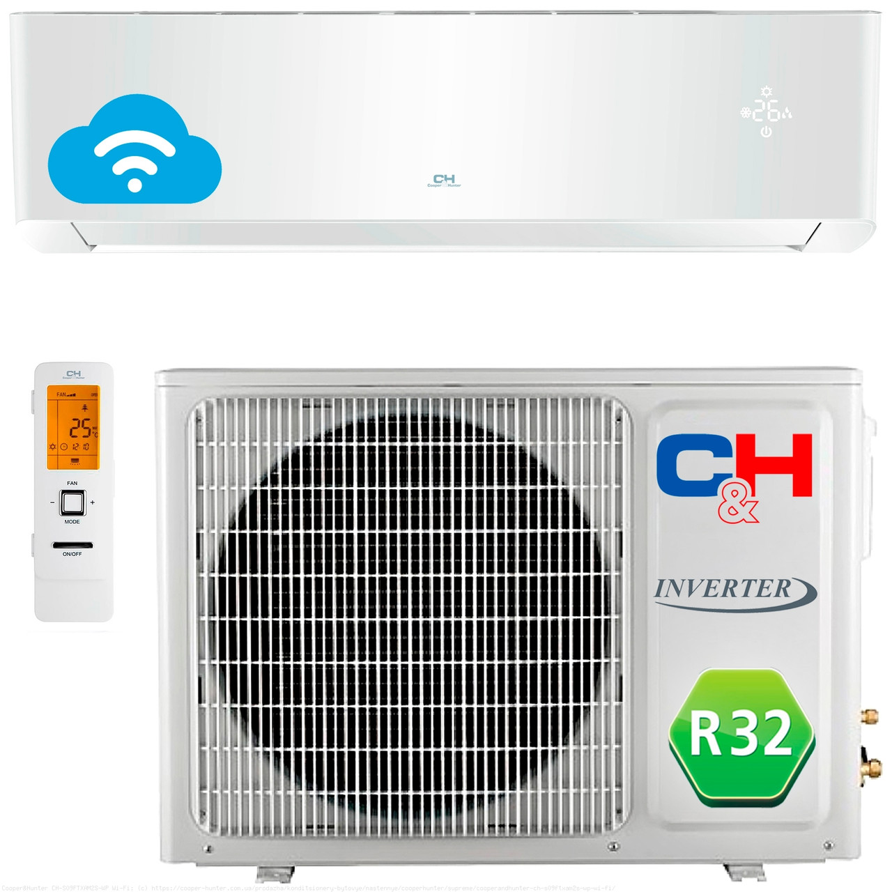 

Кондиционер Cooper&Hunter Inverter Supreme White CH-S12FTXAM2S-WP
