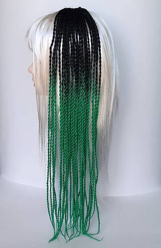 Черно Зеленые Волосы Фото