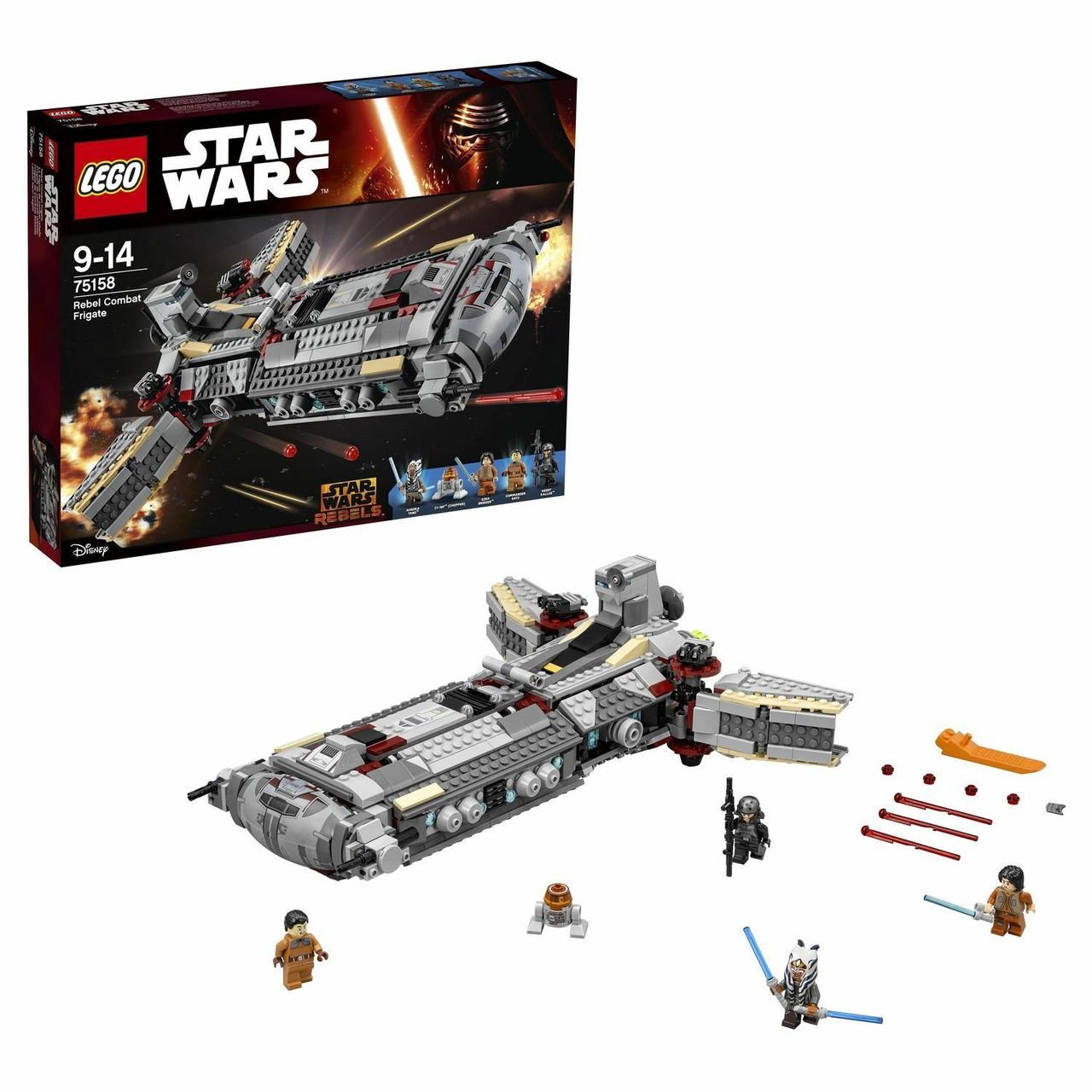 Лего Lego Star Wars 75158 Бойовий фрегат повстанців Rebel Combat Frigate