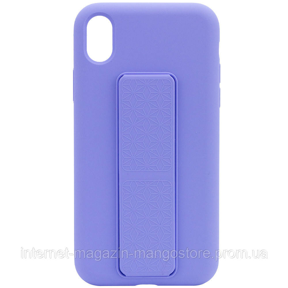 

Чехол Silicone Case Hand Holder для Apple iPhone XR (6.1"), Сиреневый / dasheen