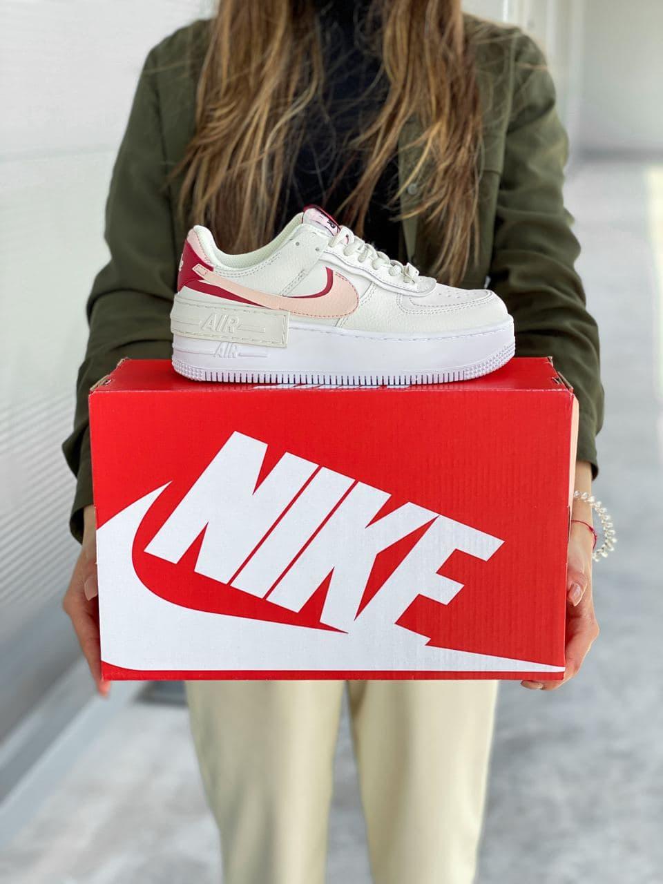 

Женские кроссовки Nike Air Force 1 Shadow Phantom Ivory / Найк Аир Форс 1 Шадоу Фантом Айвори 40