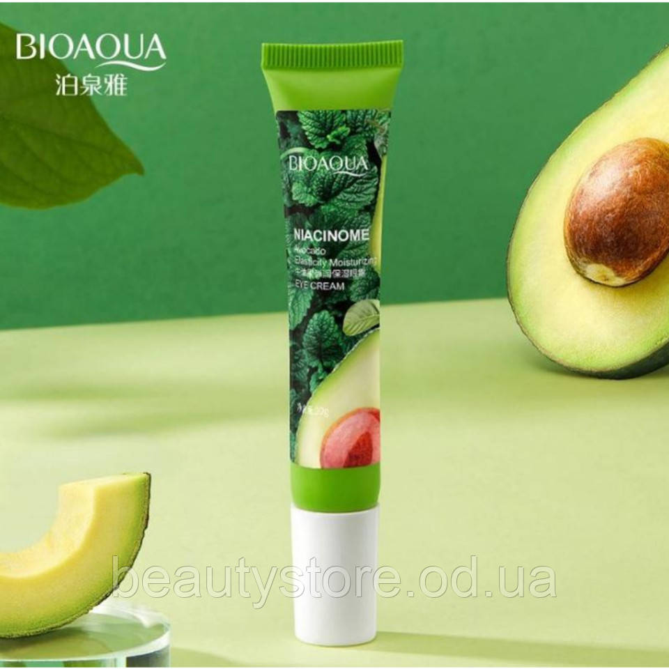 Крем для шкіри навколо очей з екстрактом авокадо і нікотинамідом BIOAQUA Niacinome Avocado Eye Cream, 20г.