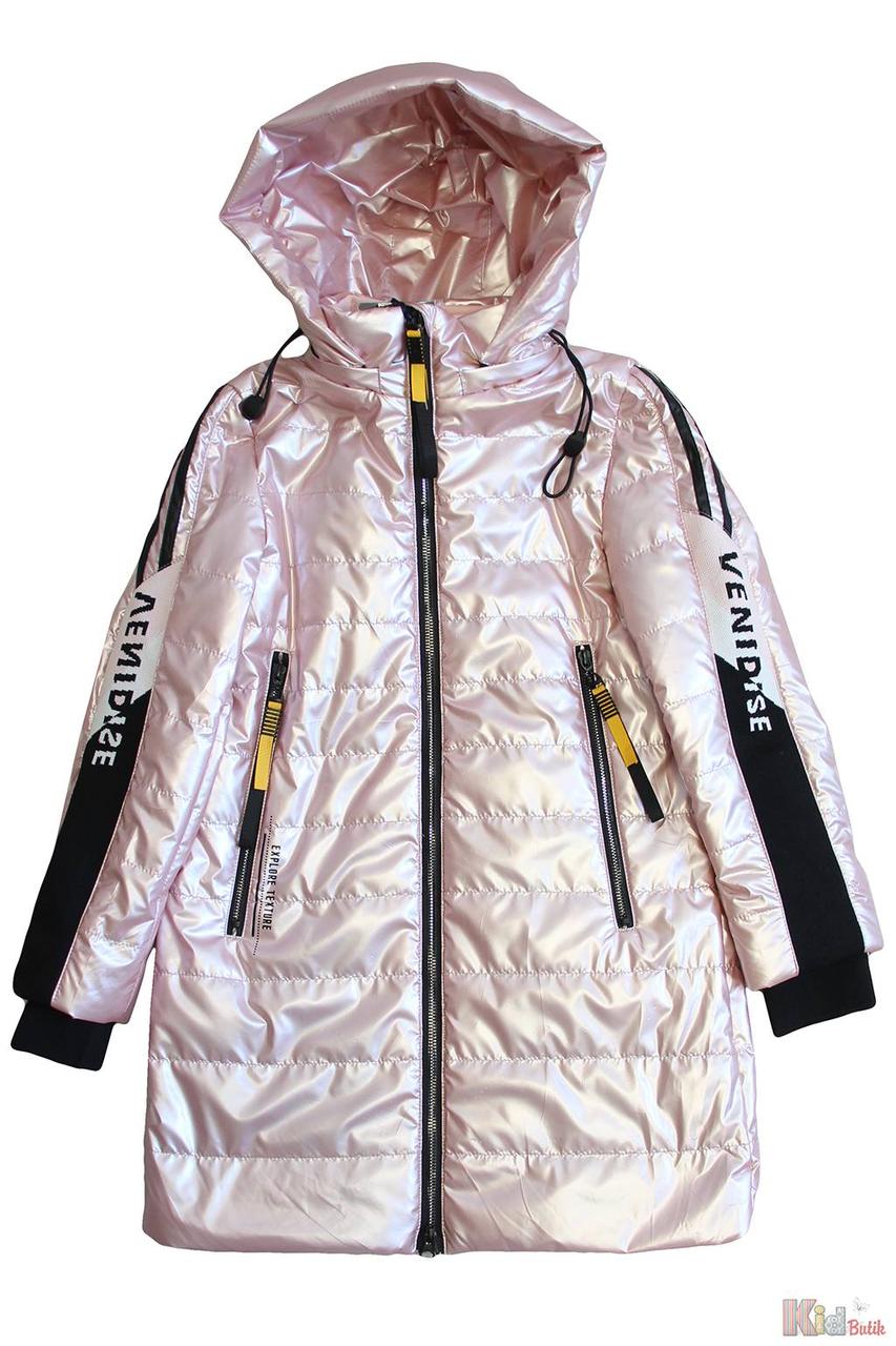 

Куртка с текстильными вставками на рукавах для девочки (158 см.) Venidise 2125000719290