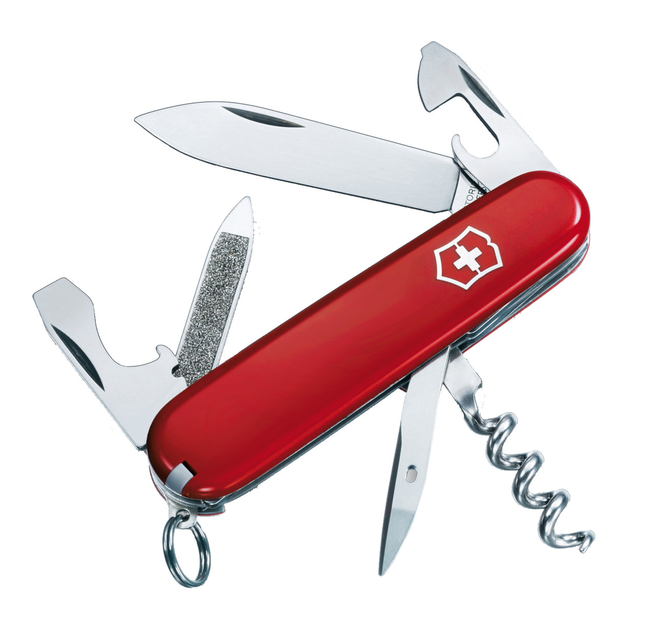 

Нож складной, мультитул Victorinox Sportsman (84мм, 13 функций) 0.3803, Красный