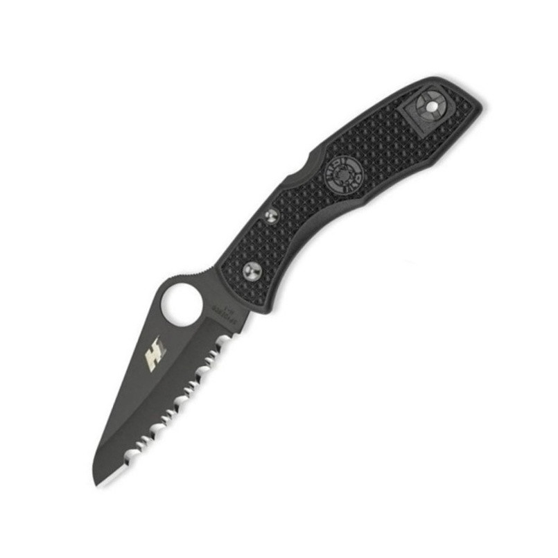 

Нож складной Spyderco Salt 1 серрейтор (длина: 178мм, лезвие: 77мм), черный