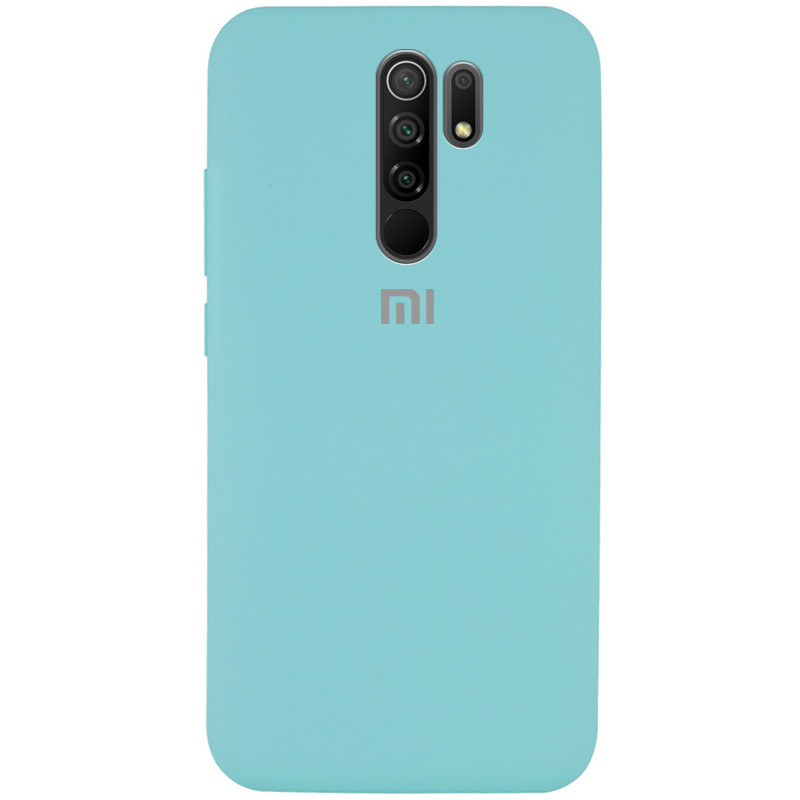 

Силиконовый чехол Silicone Cover на телефон Xiaomi Redmi 9/Сяоми Редми 9, Мятный