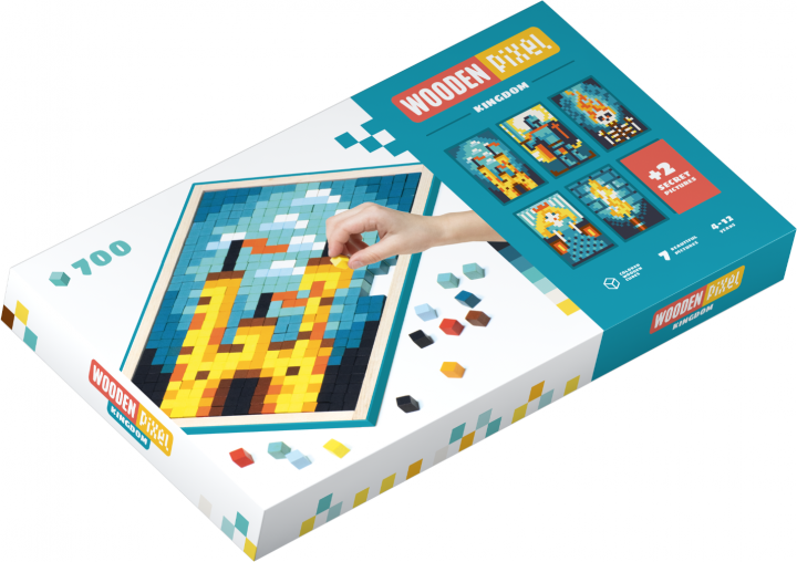 

Пиксельная мозаика Cubika Wooden pixel 8 Королевство 700 деталей (14941)