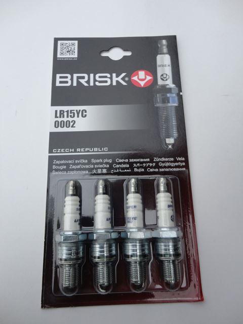 

Свечи зажигания BRISK оригинал Чехия. ВАЗ 2108, 2109, 21099 (к-кт 4шт) Super LR15YC BRISK