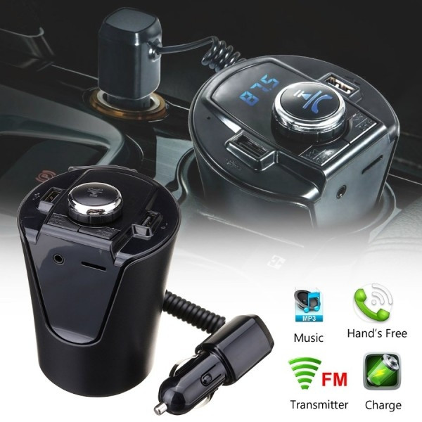 

Автомобильный FM модулятор трансмиттер HZ H26BT- Bluetooth громкая связь + AUX