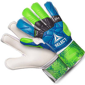 Дитячі воротарські рукавички SELECT 04 Hand Guard (332) синьо/зелено-білий р.4