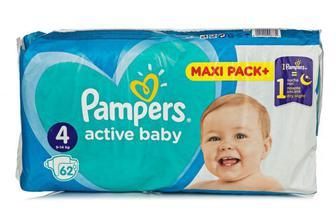 

Подгузники Pampers 4 (9-14кг) 62 шт