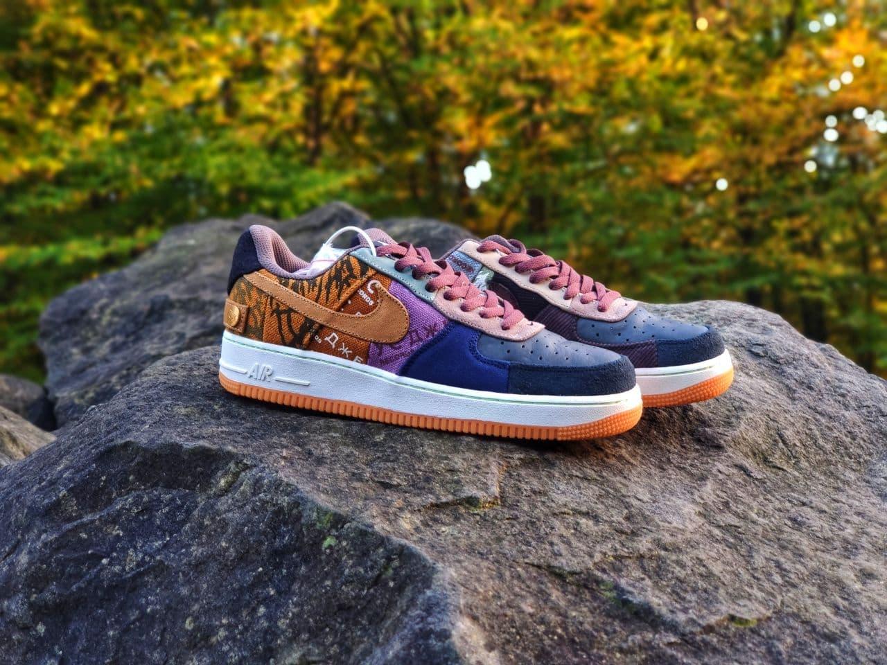 

Женские кроссовки Nike Air Force 1 x Travis Scott Cactus Jack Multicolored / Найк Аир Форс Разноцветные 38, Разные цвета