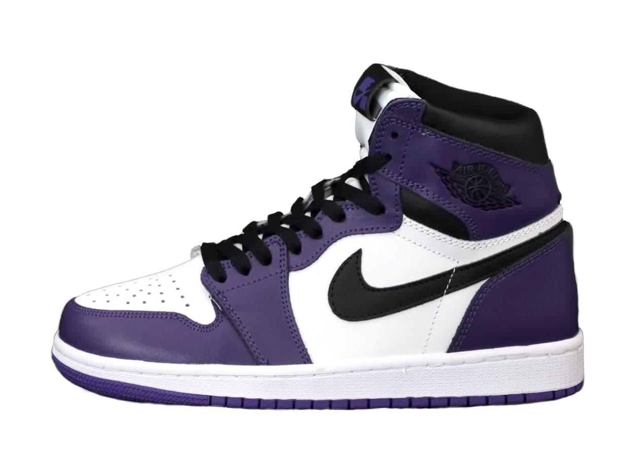 

Женские кроссовки Nike Air Jordan Retro 1 Black Violet / Найк Аир Джордан Ретро 1 Черные Фиолетовые, Фиолетовый