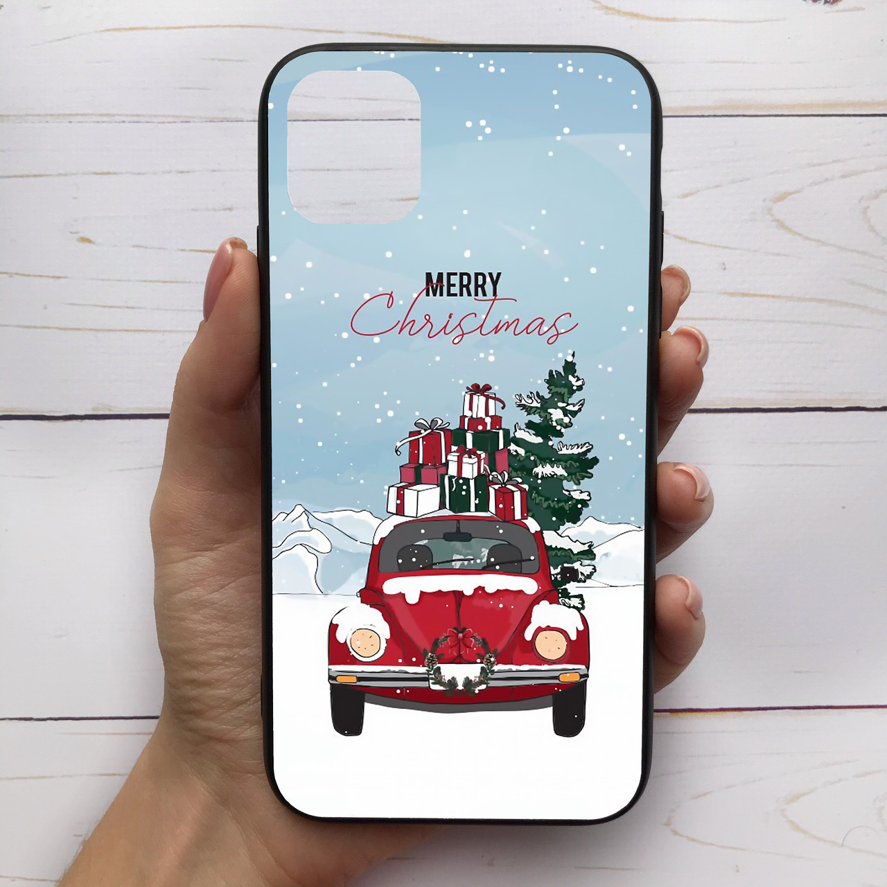 

͛ Чехол-накладка силиконовый для Apple iPhone 11 с рисунком принтом Merry Christmas M-289141, Разные цвета