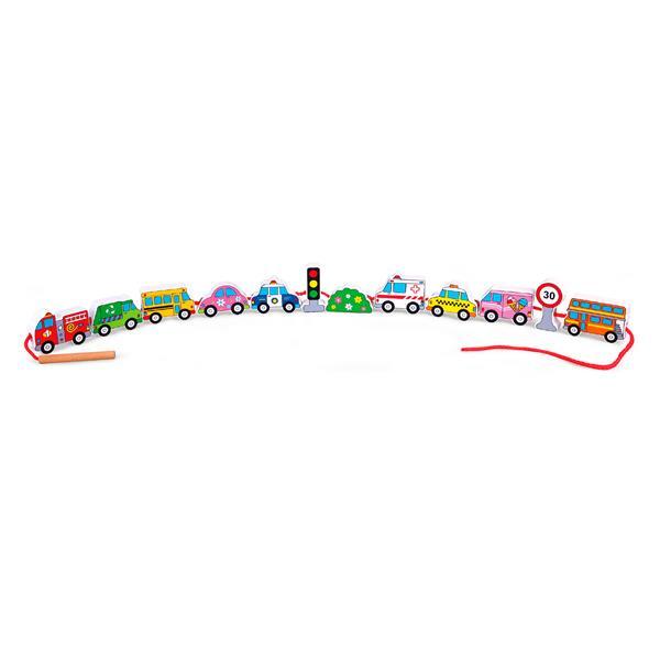 

Дерев'яна шнурівка Viga Toys Автотранспорт (59851