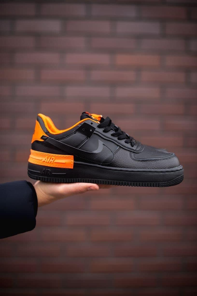 

Женские кроссовки Nike Air Force 1 Shadow Black Orange / Найк Аир Форс 1 Шадоу Черные Оранжевые 39, Черный