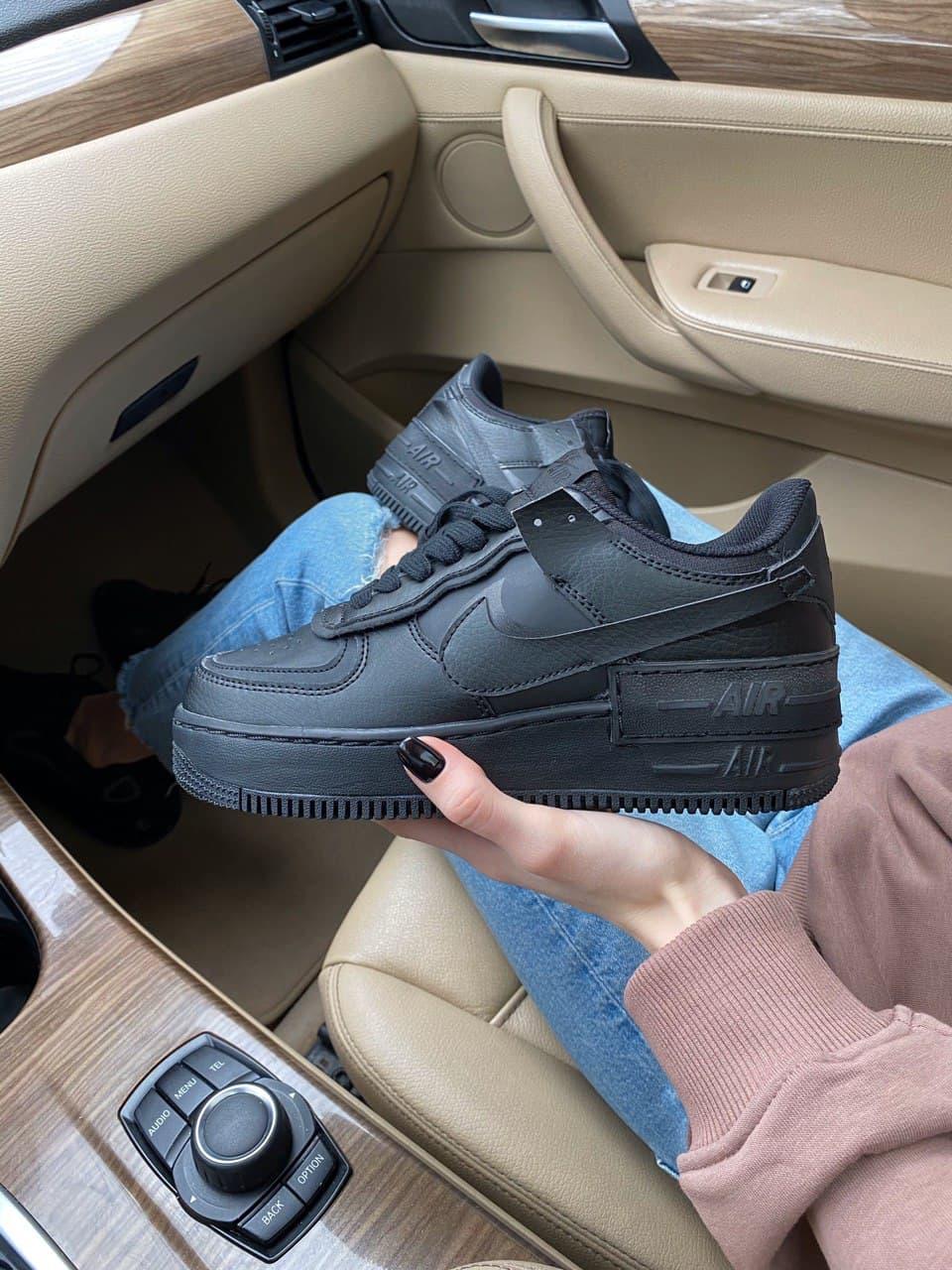 

Женские кроссовки Nike Air Force 1 Shadow Black / Найк Аир Форс 1 Шадоу Черные 38, Черный