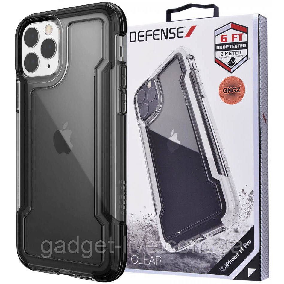 

Чехол Defense Clear Series (TPU+PC) для Apple iPhone 11 Pro Max (6.5"), Черный